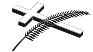 Krzyż i gałązka palmowa